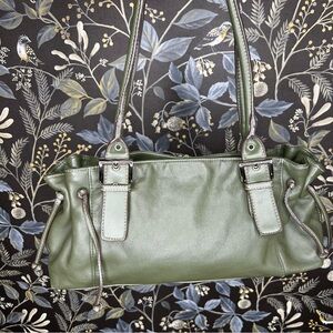 Worthington Olive Green Leather Purse